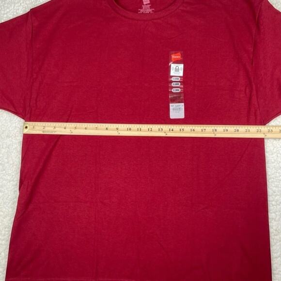 Hanes ComfortSoft Heavyweight Unisex T-Shirt – Red Crew Neck, Size XL, NWT - Picture 6 of 6